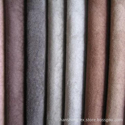 75*225D Polyester Weft Suede Fabric for Curtain